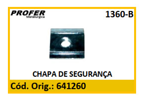CHAPA DE SEGURANÇA