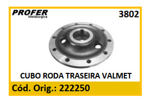 CUBO RODA TRASEIRA VALMET