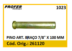 PINO ART. BRAÇO 7/8 X 100 MM