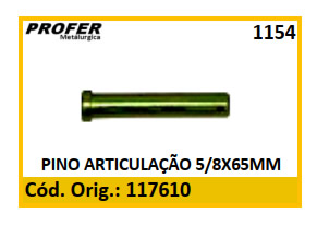 PINO ARTICULAÇÃO 5/8X65MM