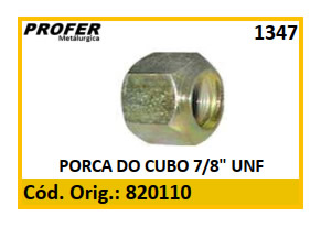 PORCA DO CUBO 7/8 UNF