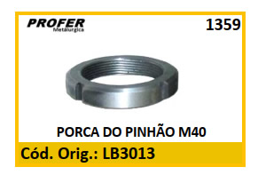 PORCA DO PINHÃO M40
