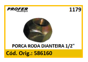 PORCA RODA DIANTEIRA 1/2